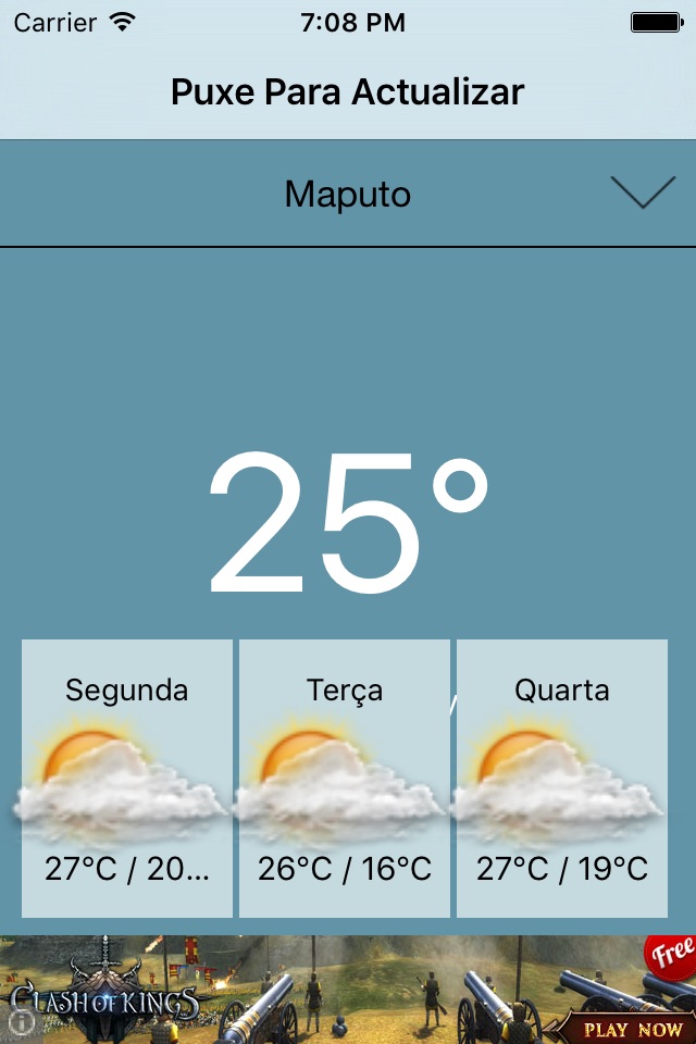 Previsão do Tempo Moçambique screenshot 2