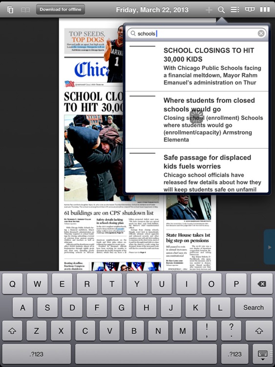 Chicago Tribune -- Digital Edition for iPad screenshot-3