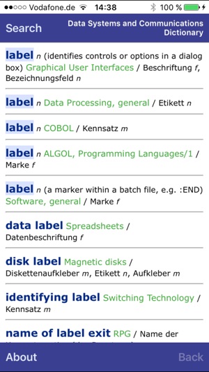 Telecommunications Dictionary German <-> English(圖4)-速報App