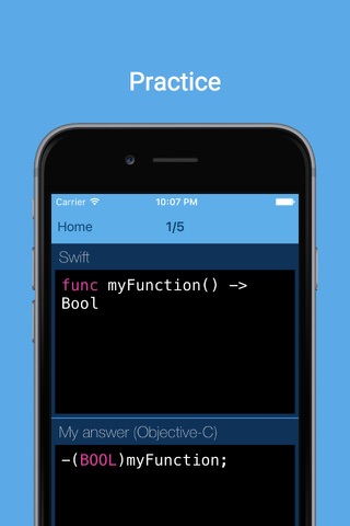 Syntle - learn programming syntax in Python, Swift, Objective-C, git, shell screenshot 3