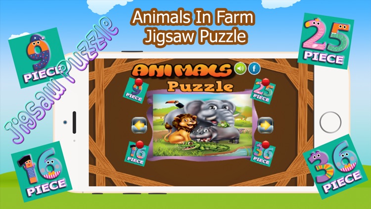 Animals In Farm Jigsaw Puzzle