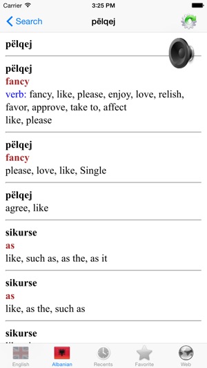 Albanian English dictionary -Fjalor Anglisht Shqip(圖3)-速報App