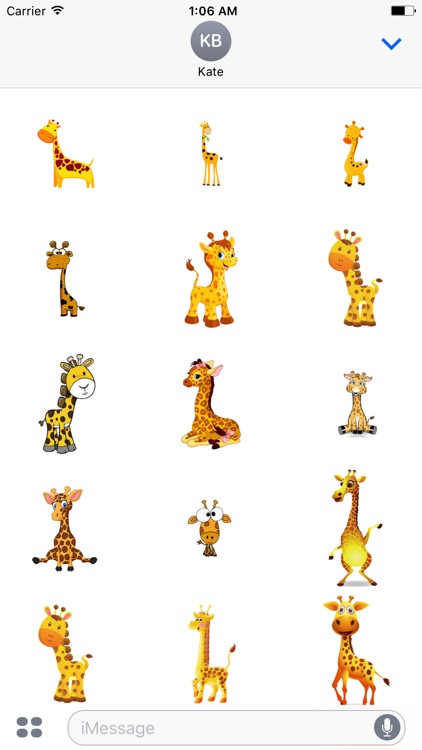 Giraffe Cute - Giraffe Stickers And Emoji