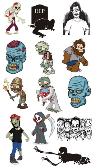 Zombies Stickers for iMessage(圖2)-速報App