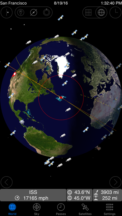 GoSatWatch - Satellite Tracking Screenshot 1