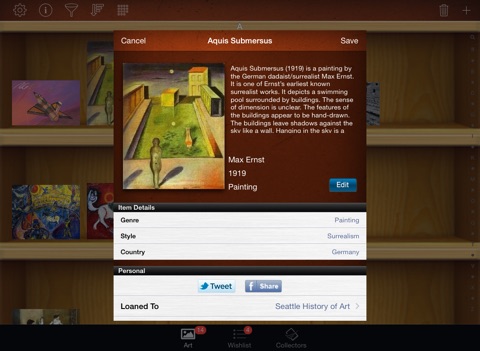 Art Collectors for iPad screenshot 2