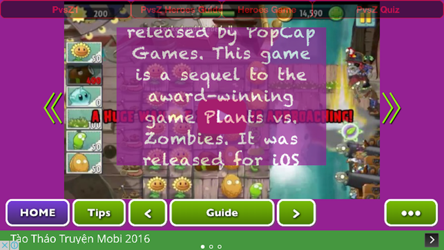 Locked Gate Guide For Plants vs. Zombies