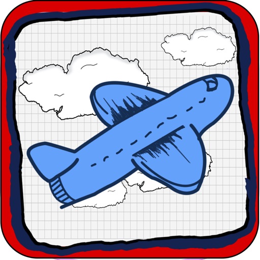 Doodle Planes Landing: Super Hero Animals Pro  - Fun Addictive Gliding Game (Best kids games) Icon