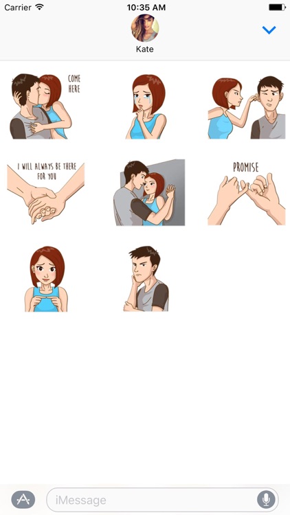 Romantic Couple In Love Stickers