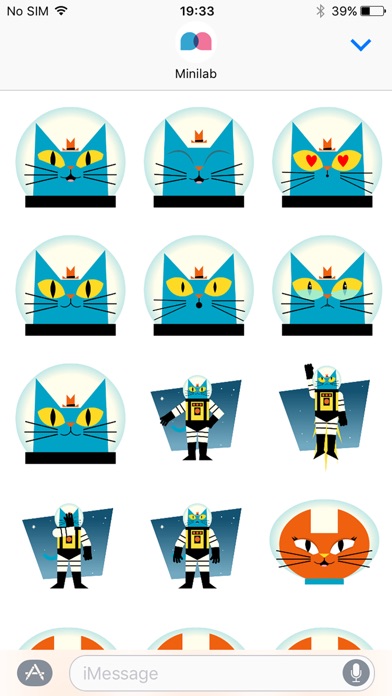 Astro Cat Stickersのスクリーンショット4 Astro Cat Stickersのスクリーンショット4