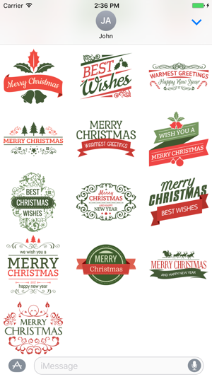 Merry christmas badges - Fx Sticker(圖2)-速報App