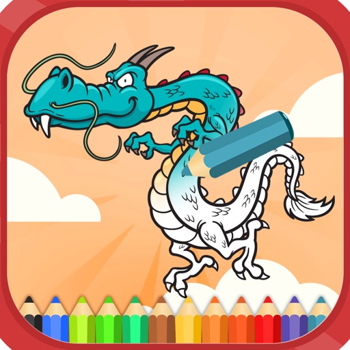 Dragons coloring books for kids
