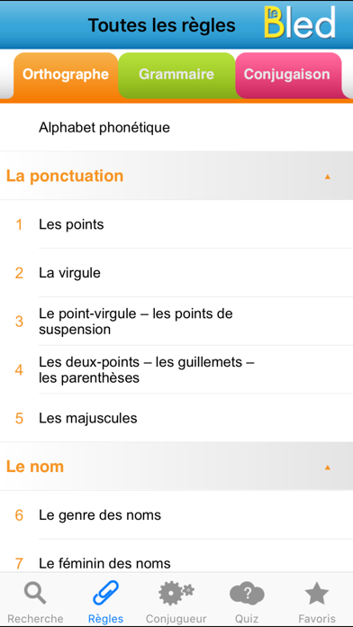 Le BLED Orthographe, Grammaire, Conjugaison Screenshot 5