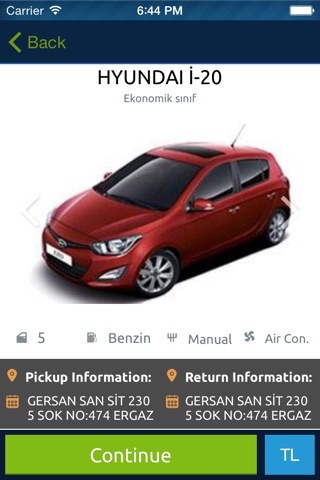 Rent A Car, Araç Kiralama by Tasit.com screenshot 4