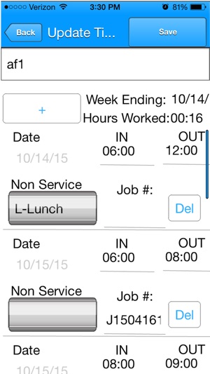 Fastrax Timesheet