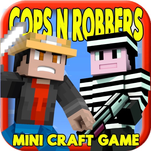 JAIL CRAFT COPS N ROBBERS: Survival Block Hunter Mini Game with Multiplayer icon