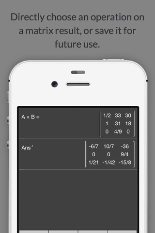 Matrix Calculator +    —Lite Version screenshot 3