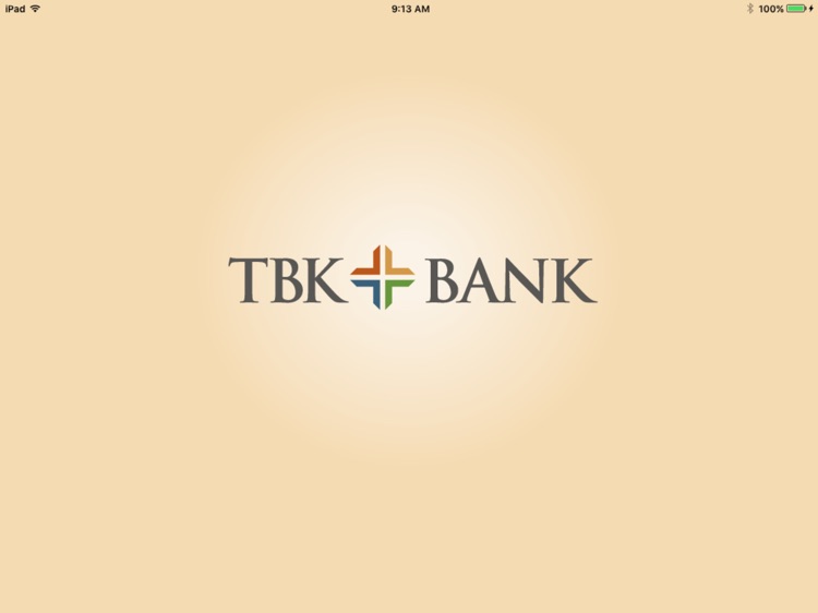 TBK Bank for iPad