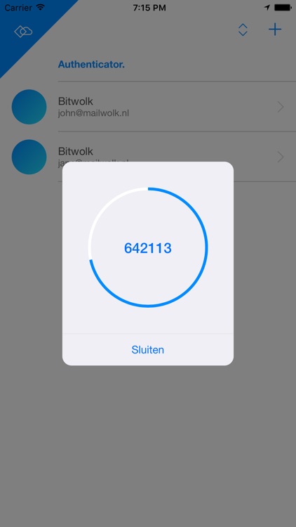 Bitwolk Authenticator