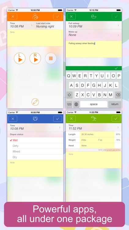 Baby Tracker (Feed timer, sleep, diaper log)