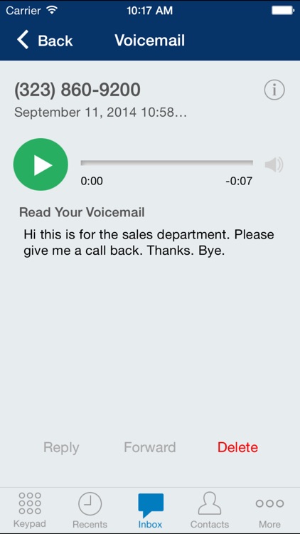 Onebox® business phone app & virtual receptionist