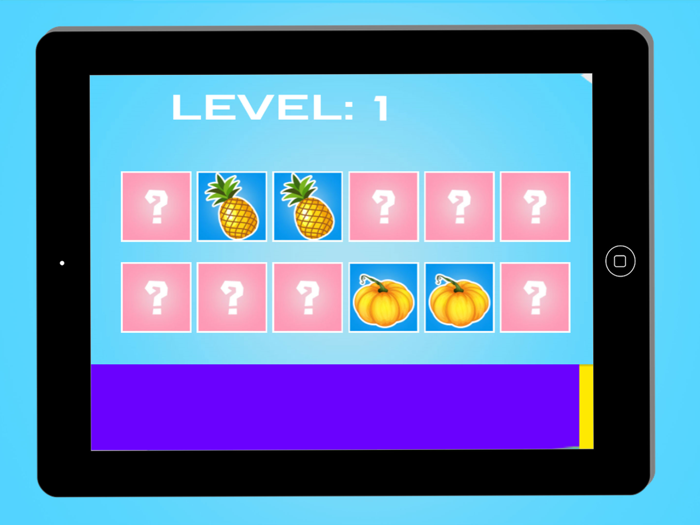 Fruit Memory ,Games For kids