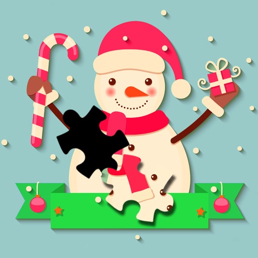 Jigsaw Puzzle Christmas Snowman On Frozen Games iOS App