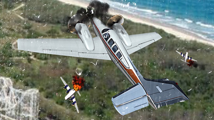 Winter Airplane Crash Landing Pilot Simulator Game screenshot-4