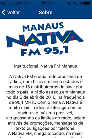 Nativa FM Manaus screenshot 4