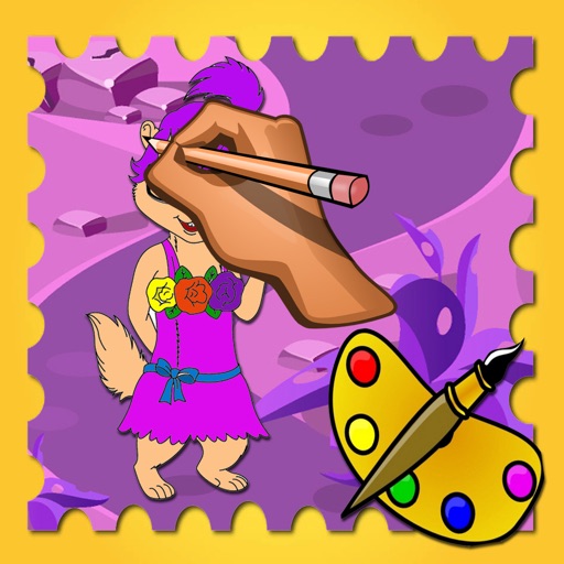 Coloring Pages Chimpmunks Version iOS App