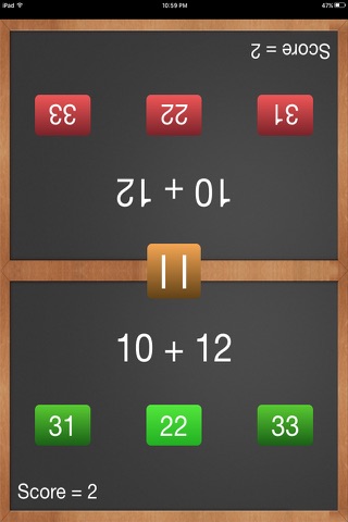 Addition Tables Duel Lite - Fun 2 Player Game screenshot 3
