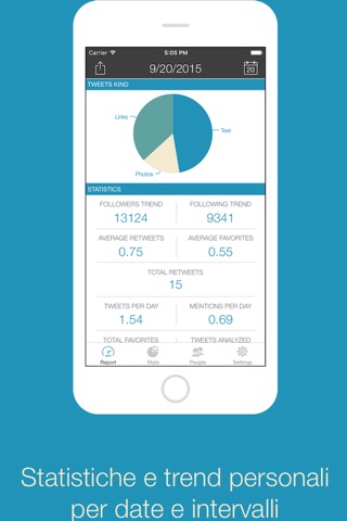 Merlo for Twitter - Personal reports & statistics screenshot 2