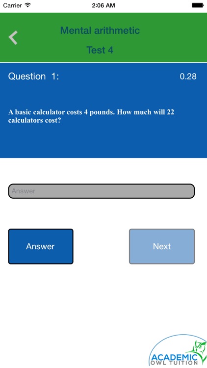 QTS Numeracy  skills Test