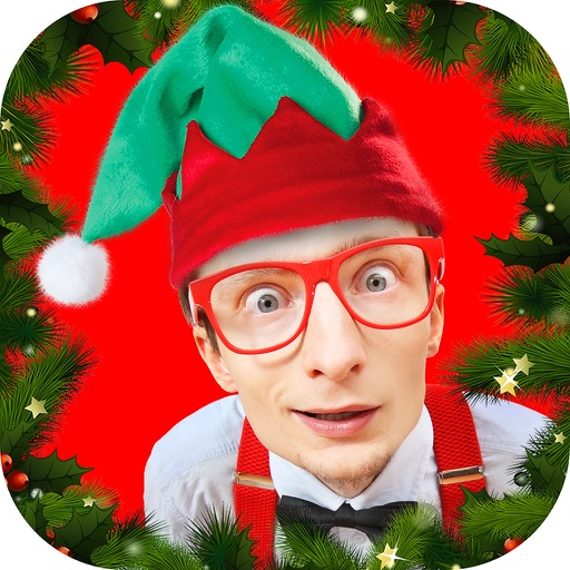 Elf Photo Montage – Beautiful Christmas Stickers