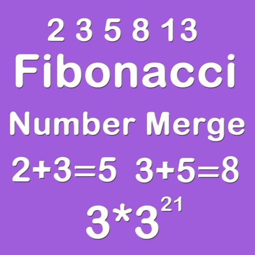 Number Merge Fibonacci 3X3 - Playing The Piano And Sliding Number Block icon