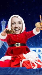 Photomontage with Santa Claus in Christmas Captura de tela 3