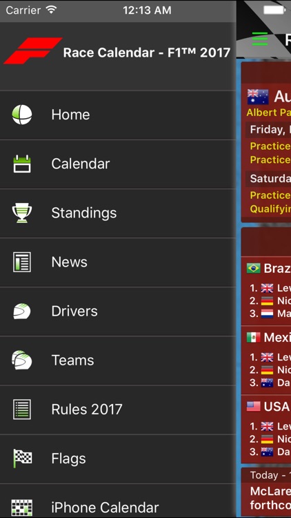Race Calendar 2017