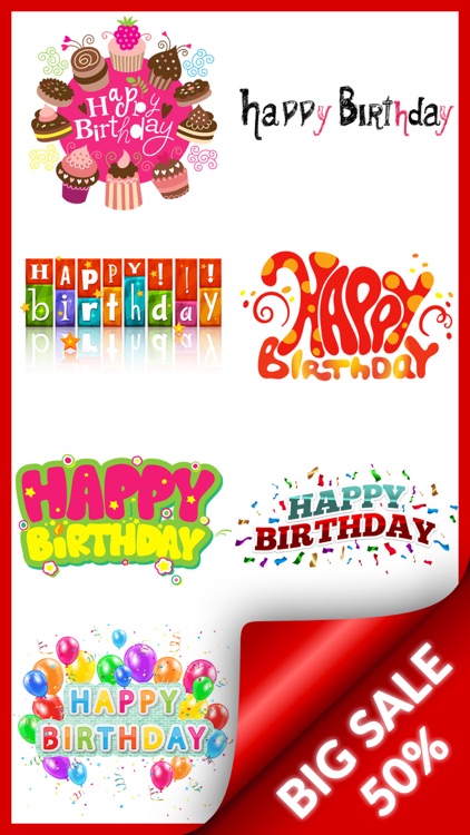 Birthday Wishes Stickers!