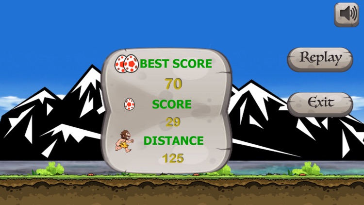 Caveman Hero - Run and Jump Collect Dinosaur Eggs screenshot-3