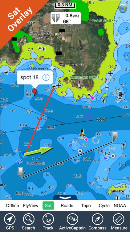 Marine: Basse Normandie HD - GPS Map Navigator