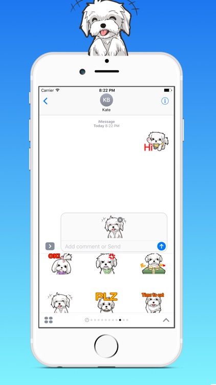 Maltese Dog Sticker screenshot-3