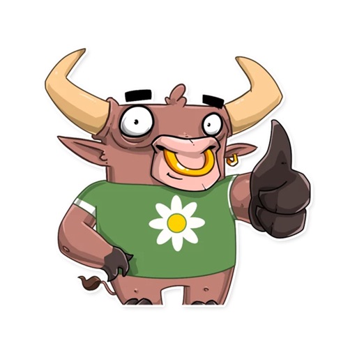 Bull Stickers for iMessage