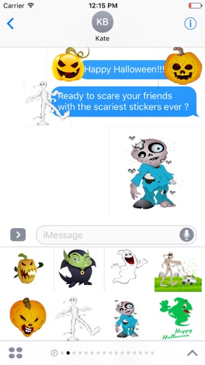 Halloween Stickers Scary Edition