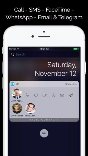 Magic Contacts Pro with Notification Center Widget(圖1)-速報App