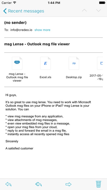 msg Lense - Outlook msg file viewer