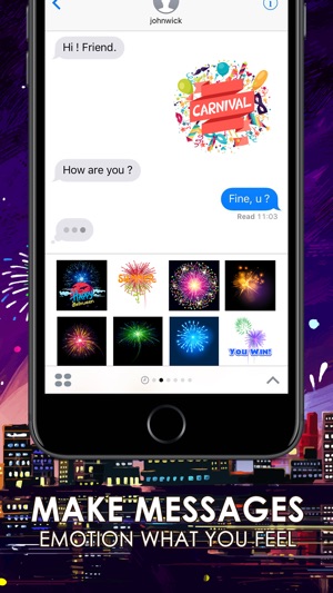 Fireworks Emoji Stickers Keyboard Themes ChatStick(圖2)-速報App