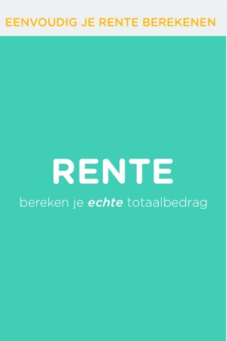 Rente Berekenen - Eenvoudig & Snel screenshot 2