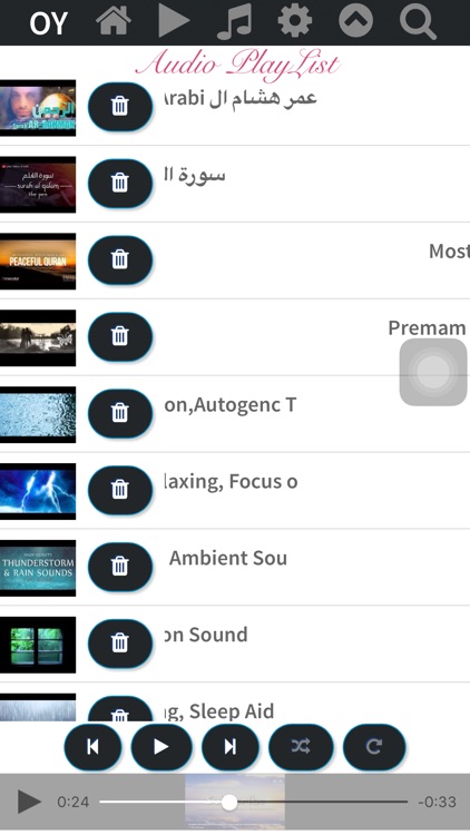 OY - Audio Player for Youtube