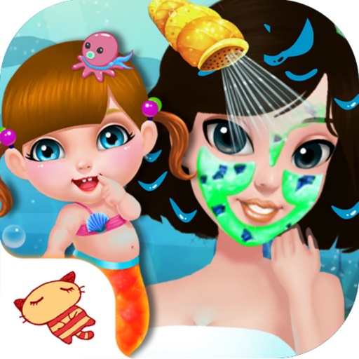 Mermaid Sister In Ocean Home-Baby Salon Care Icon
