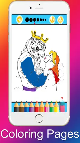 Game screenshot Princess Coloring Pages Beauty and the Beast apk